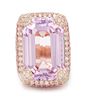 An 18 Karat Rose Gold, Kunzite, Pink Sapphire and Diamond Ring, Michele della Valle, 25.60 dwts.