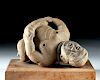 Olmec / Proto Maya Ceramic Contorted Nude Figure