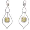 5.06 Carat Savransky Chandelier Style Diamond Earrings in 18k 