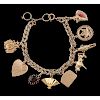 Gold-filled Charm Bracelet with Gold Charms