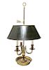 Neoclassical Bouillotte Lamp, Gilt Bronze