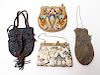 Antique Beaded & Embroidered Evening Bags, 4 Pcs