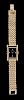 A Retro 14 Karat Yellow Gold and Diamond Wristwatch, Tavannes,