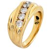 Man's 1.10ct Diamond and 14K Gold Ring