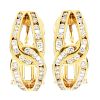 Vintage 1.10ct TW Diamond and 18K Gold Earrings