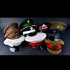 Ten (10) Military Hats