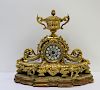 Antique Gilt Bronze French Clock with