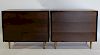 MIDCENTURY. Pair of 3 Drawer Chests Raised on