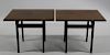 MIDCENTURY. Pair of Jens Risom Signed Tables