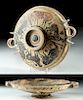 Nicely Decorated Corinthian Pottery Patera