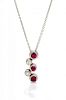 A Platinum, Ruby and Diamond Bubble Pendant, Circa 2002, Tiffany & Co., 3.10 dwts.