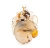 A Yellow Gold and Agate Pendant, 16.70 dwts.