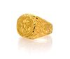 A 22 Karat Yellow Gold Nautical Motif Ring, 6.40 dwts.