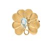 A 14 Karat Yellow Gold and Aquamarine Pendant/Brooch, Tiffany & Co. 4.50 dwts.