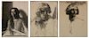 Gerald L. Brockhurst 3 etchings