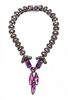 A Sterling Silver and Amethyst Necklace, Hector Aguilar, 94.10 dwts.