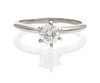 An 18 Karat White Gold and Diamond Solitaire Ring, 2.00 dwts.