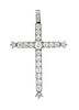 An Antique Platinum Topped Yellow Gold and Diamond Cross Pendant, 2.40 dwts.