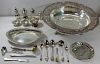 SILVER. Assorted Silver Flatware and Tablewares.