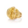 A Yellow Gold Textured Ring, 10.20 dwts.