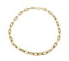 A Yellow Gold Chain Link Necklace, 27.00 dwts.