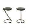 Gilbert Rohde, Two 'Z' bar stools, c1920/30s