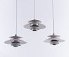 Poul Henningsen, Three 'PH 5' ceiling lights, 1957