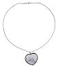 Chopard Love 18k Gold Diamond Heart Pendant Necklace 