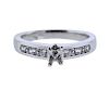 Sterling Silver Diamond Engagement Ring Mounting