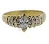 18k Gold Marquise Diamond Engagement Ring 