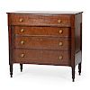 Reverse Bowfront Transitional Chest of Drawers