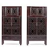 Chinese Black Lacquer Cabinets
