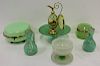 Lot of Assorted Antique Opaline Glass Items.