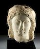 Romano-Egyptian Marble Head - Ex Sotheby Parke Bernet