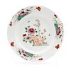 A Bow Porcelain Plate Diameter 8 7/8 inches.