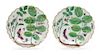 Two Chelsea Blind Earl Porcelain Plates Diameter 8 inches.