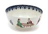 A Dr. Wall Worcester Porcelain Waste Bowl Height 2 3/4 x diameter 6 inches.