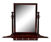 An American Empire Mahogany Dressing Mirror Height 36 x width 46 x depth 10 inches.