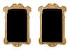 A Pair of George II Giltwood Girandole Mirrors Height 56 x width 36 1/2 inches.
