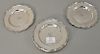 Set of twelve sterling silver bread plates. dia. 6 1/4 in., 40.1 t oz.