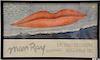 Man Ray museum advertising poster, Los Angeles County Museum of Art 1966, pencil signed lower right #5 of 15. 22 3/4" x 37 1/2"