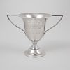 Marcus & Co. Silver Two Handled Golf Trophy