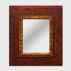 Faux Grained and Parcel-Gilt Mirror