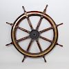 Iron and Bass-Mounted Ships Wheel