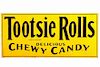 Original Tootsie Rolls Advertising Sign 1920-1930