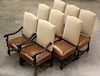 Ralph Lauren Leather Dining Chair Set (8)
