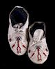 Santee Sioux Beaded High-Top Moccasins c. 1880-90