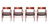 Arne Vodder / Sibast Danish Modern Chairs Set of 4