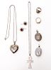 Sterling Silver Pendants, Rings and Earrings, 7