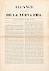 Alcance al número 41 de la Nueva Era. Oaxaca: Impreso por Ignacio Rincón, 1847. 32 x 22 cm. En carpeta.